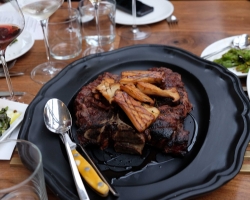 Porterhouse, king oyster mushrooms, aceto balsamico