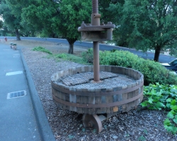 Vintage wine press